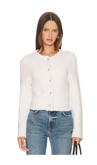 Talia Cardigan Jacket in Ecru | Revolve Clothing (Global)