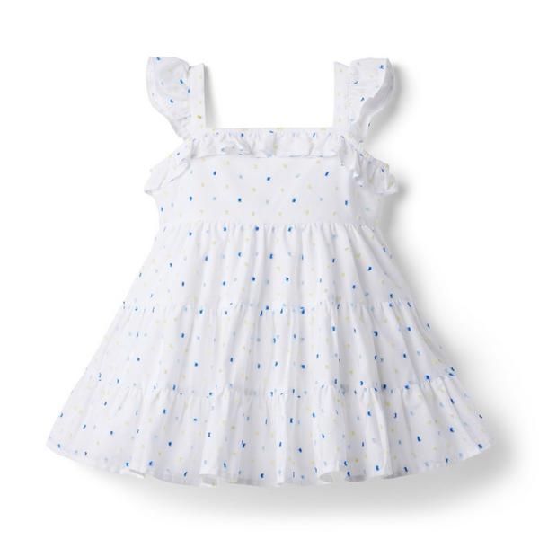 Ruffle Trim Swiss Dot Sundress | Janie and Jack