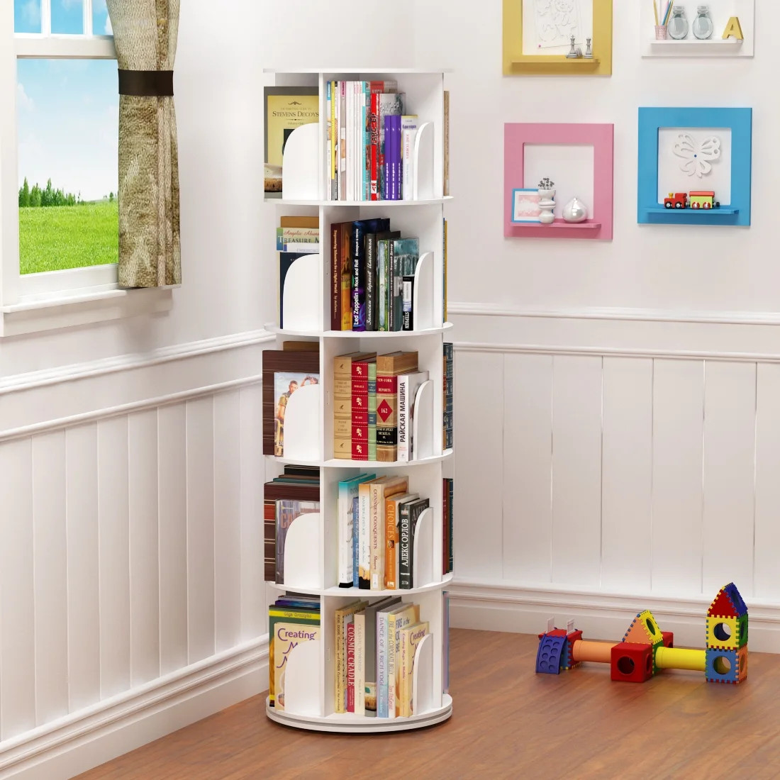 TOYTEXX 5-Tier 360° Rotating Stackable Bookshelf Organizer for Adults&Childern – Home & Office... | Walmart (CA)