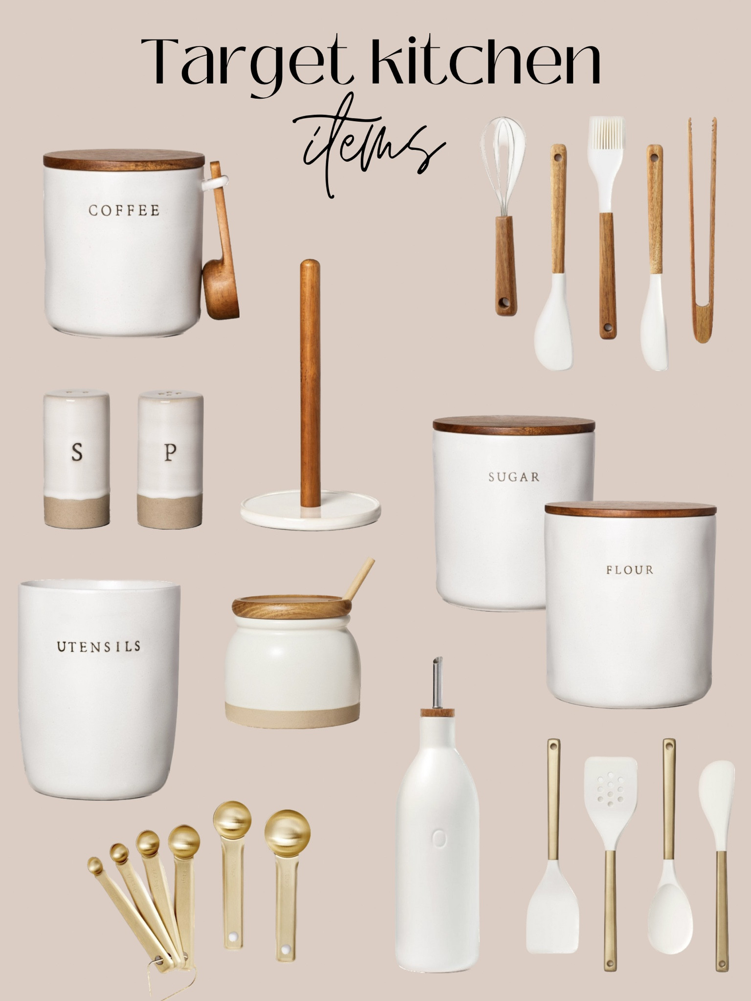 Stoneware Utensil Holder Cream - … curated on LTK