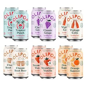 Olipop - 6-Flavor Sparkling Tonic Variety Pack, Prebiotic Soda Sampler, Contains Rich in Botanica... | Amazon (US)