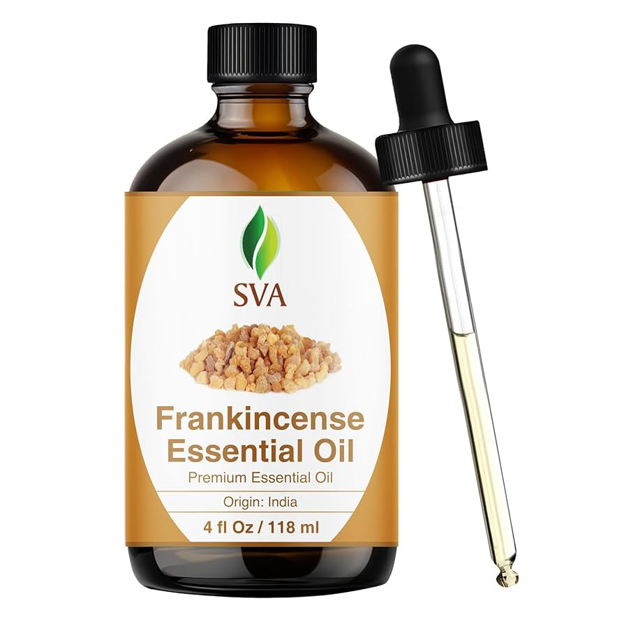 SVA Frankincense Essential Oil – 4 Fl Oz – 100% Natural Boswellia Serrata Oil - for Diffuser,... | Amazon (US)
