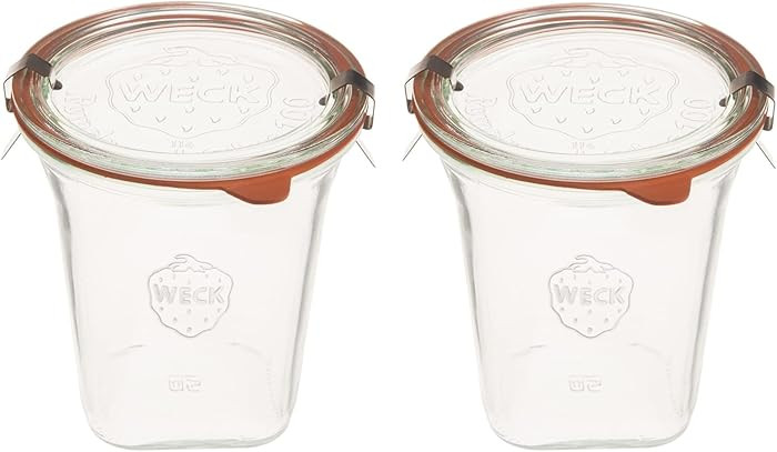 Weck Jars Medium Quadro 747-18.4 fl. Oz | 545mL Eco-Friendly Canning Jar | Food Storage Container... | Amazon (US)