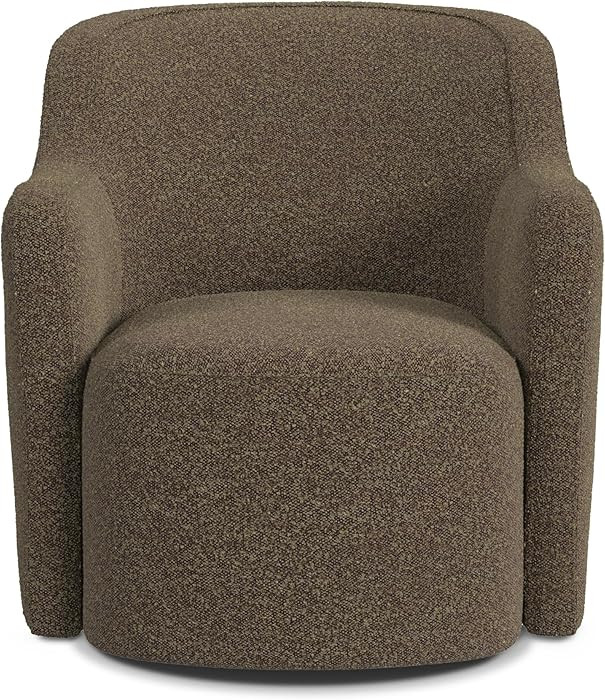 Homepop Home Décor Upholstered 360° Barrel Back Swivel Chair | Accent Chairs for Living Room & ... | Amazon (US)