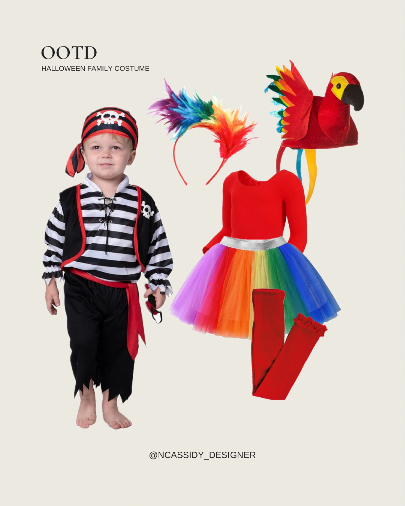 Pirate + Parrot
#family #costume #halloween #theme