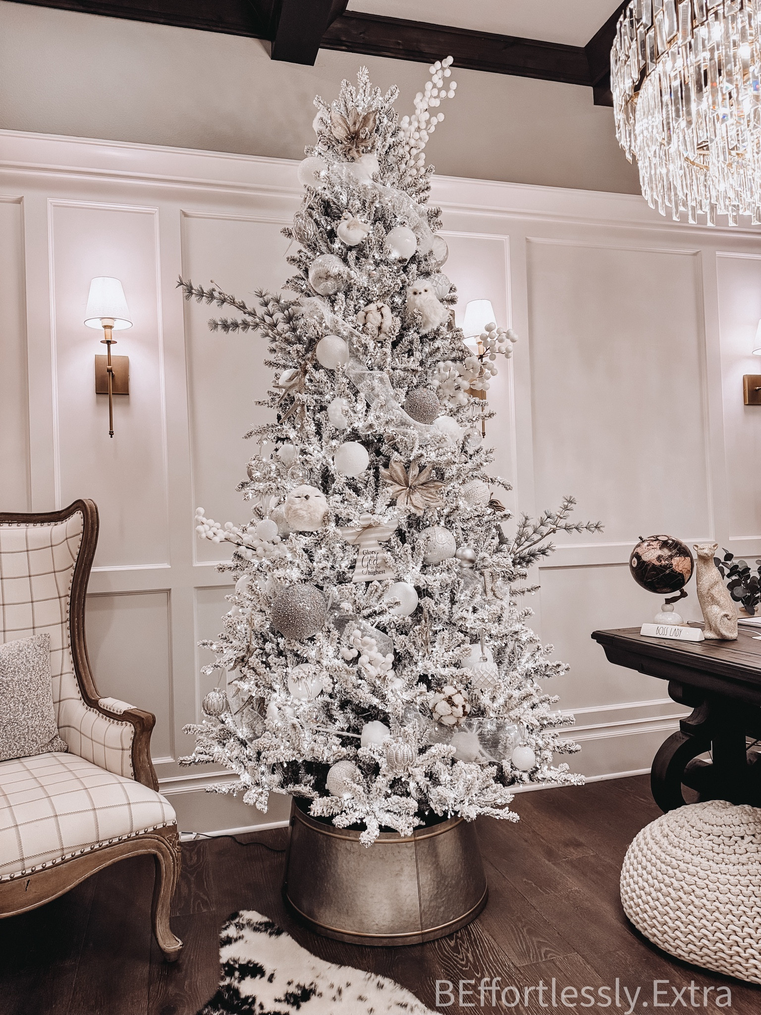 MY OFFICE TREE IS FINALLY DONE ✨🎄☑️

This year I did a white and silver theme for this tree & I really love the brightness & simplicity 😍

This flocked tree is BY FAR the best quality tree I’ve ever had & love the pure white lights!! It has the most perfect twinkle, but also does multicolor along with many other settings! BEST PART: it’s UNDER $400 & comes in 7.5 & 9 ft!

#LTKHoliday #LTKSeasonal #LTKhome