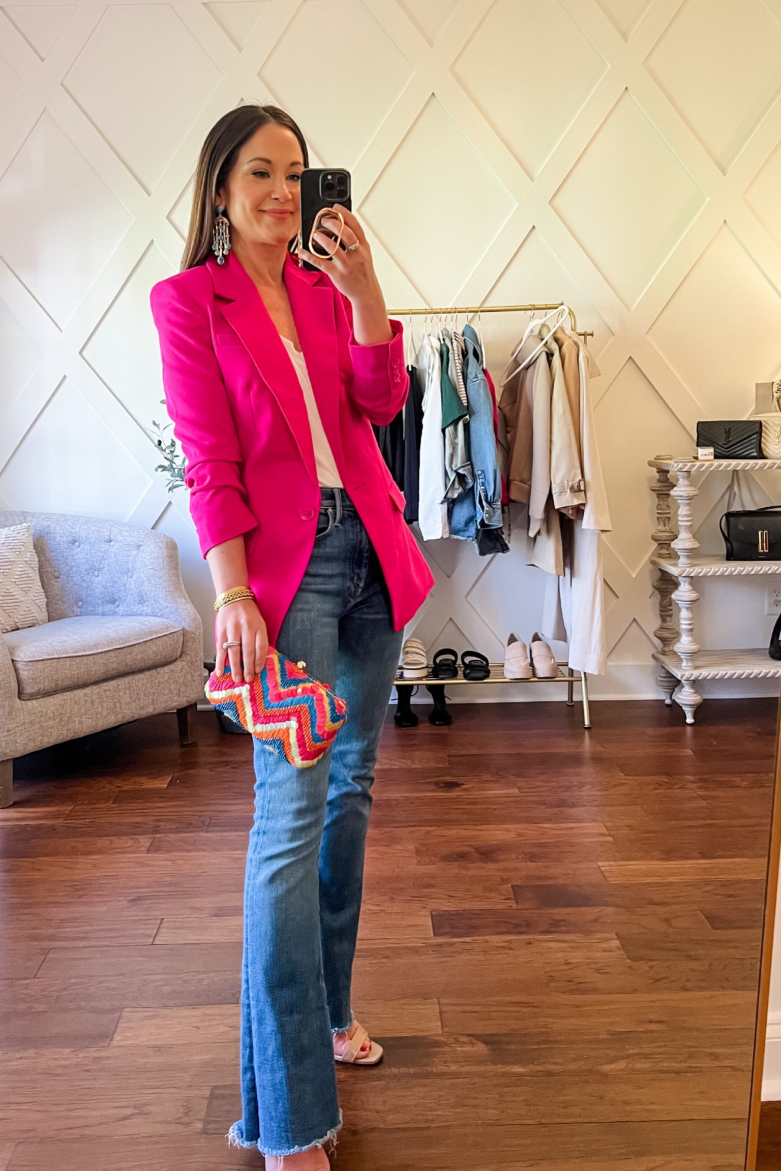 Pink blazer look - spring outfit idea 

#LTKstyletip #LTKunder100 #LTKSeasonal