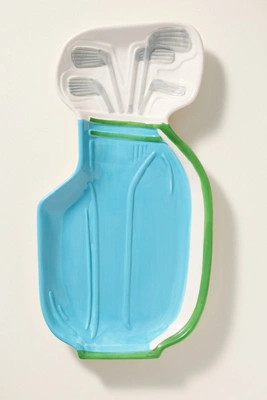 Golf Bag Porcelain Serving Platter | Anthropologie (US)