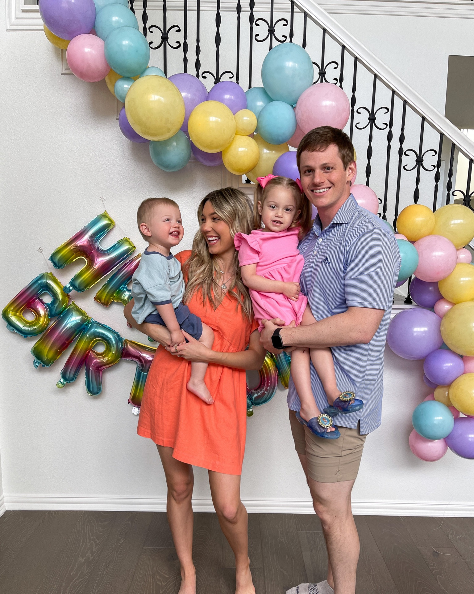 My dress: size S, true to size target find! So cute and comfortable for spring and summer. Comes in a bunch of colors

Linking the birthday balloon banner and garland too

(Birthday decorations, spring decor, spring birthday decor, pastel party decor, balloon pump, spring dress, summer dress, mini dress, family photos, toddler girl, toddler boy, toddler girl clothes, toddler boy clothes, target finds, target style, sale dress, balloon garland, birthday banner, celebrate, party idea, easter dress, easter outfits, bright colors)

#LTKstyletip #LTKfamily #LTKkids