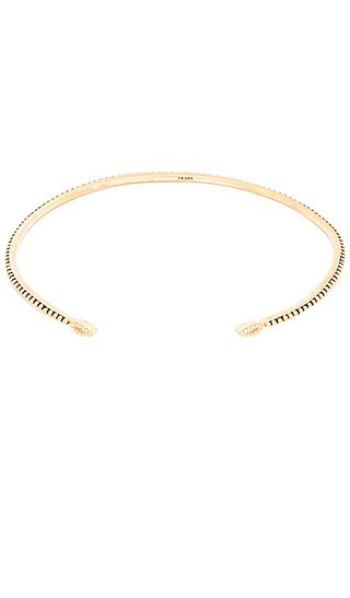 Luv AJ Studded Marquise Choker in Antique Gold | Revolve Clothing