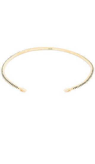Luv AJ Studded Marquise Choker in Antique Gold | Revolve Clothing
