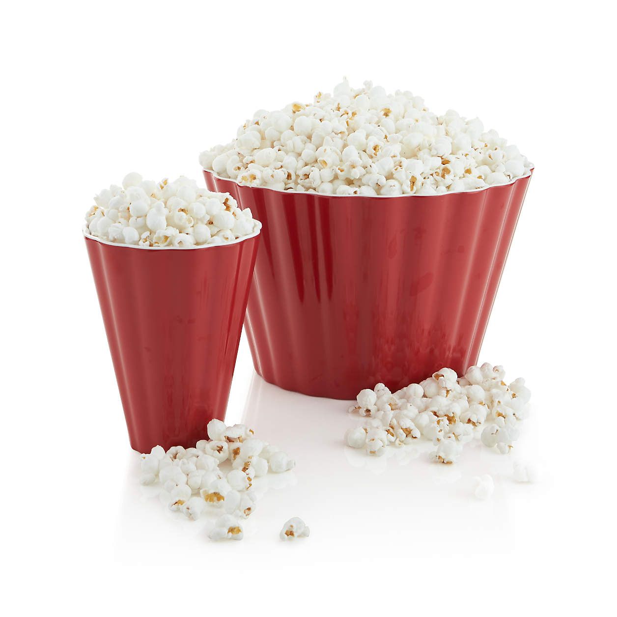 Scalloped Melamine Popcorn Tub + Reviews | Crate and Barrel | Crate & Barrel