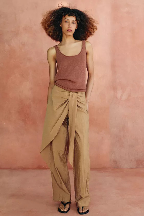 PAREO STRAIGHT LEG PANTS | Zara US