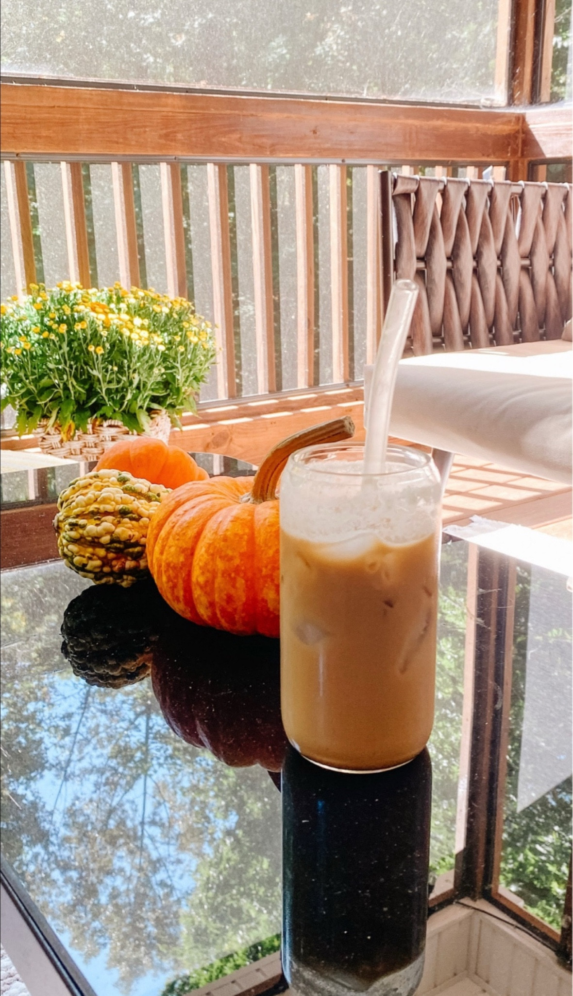 Enjoying my morning coffee on my screened in porch and just enjoying the cooler fall weather! 🍁 

Is it just me or does coffee just taste better in a cute mug or glass? I got this set of glasses and straws on Amazon - it comes in a set of 4! It would make a great gift for anyone, maybe even a teacher gift or for your bestie- and on sale under $15!

#LTKSaleAlert #LTKHome #LTKGiftGuide