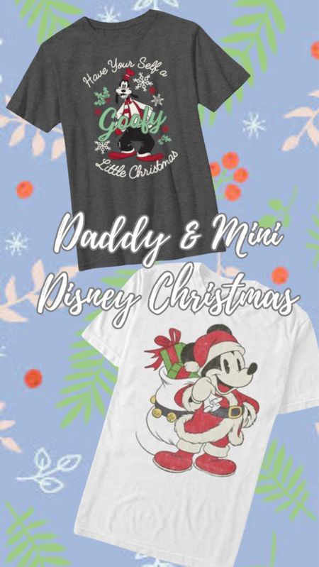 Daddy and mini me outfits for Disney at Christmas time! Both on sale right now  

#LTKSeasonal #LTKsalealert #LTKHoliday