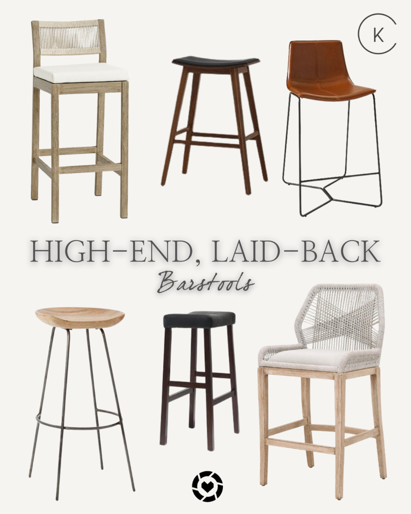 a bit of inspiration from some of our recent projects on some high-end, laid-back living barstool seating pieces for your entertainment space #ltkhome 