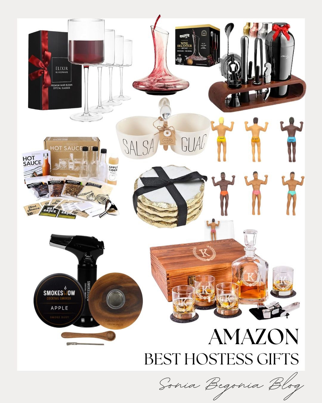 🎁 AMAZON HOSTESS GIFTS: The Perfect Way to Say Thanks! 🥂

Show up with the best gift and be the favorite guest with these amazing finds! ✨

We are obsessing over these unique and sophisticated hostess gifts that go far beyond a bottle of wine. Elevate their home bar with a sleek cocktail making kit and custom monogrammed decanter set. For the wine lover, a beautiful decanter and set of elegant glasses is a must. Don't forget the fun, novelty items like the tiny Speedo drink markers (they are hilarious!) and the elegant gold-rimmed coasters. Whether they love mixing drinks, hosting a dip party with the cute salsa/guac bowls, or smoking a cocktail, this list has you covered!

#HostessGifts
#AmazonGifts
#GiftIdeas
#HostessGiftIdeas
#HomeBar
#CocktailKit
#DecanterSet
#HousewarmingGift
#ThankYouGift
#AmazonFinds
#Entertaining
#HomeDecor
#LTKHome
#GiftGuide
#HolidayHostess


#LTKFindsUnder100 #LTKGiftGuide #LTKFindsUnder50