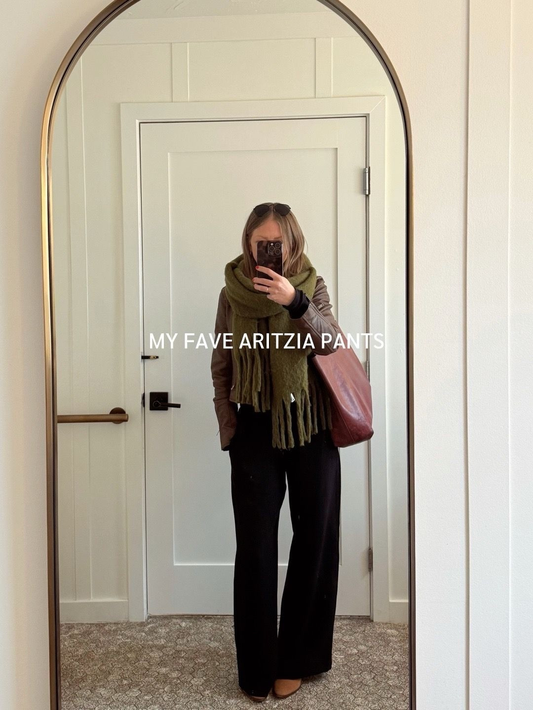 I will be wearing the sh*t out of these, lol. They are the Lodge Pant from Aritzia and I’m obsessed. They can be dressed up like this or worn with a sneaker for a casual look. The best part? Their signature Crepette material doesn’t wrinkle. Link is in bio 👀

#aritzia #fashionover40 #closetstaples #capsulewardrobe #aritziahaul @Aritzia 

#LTKOver40 #LTKootd #LTKmomlife