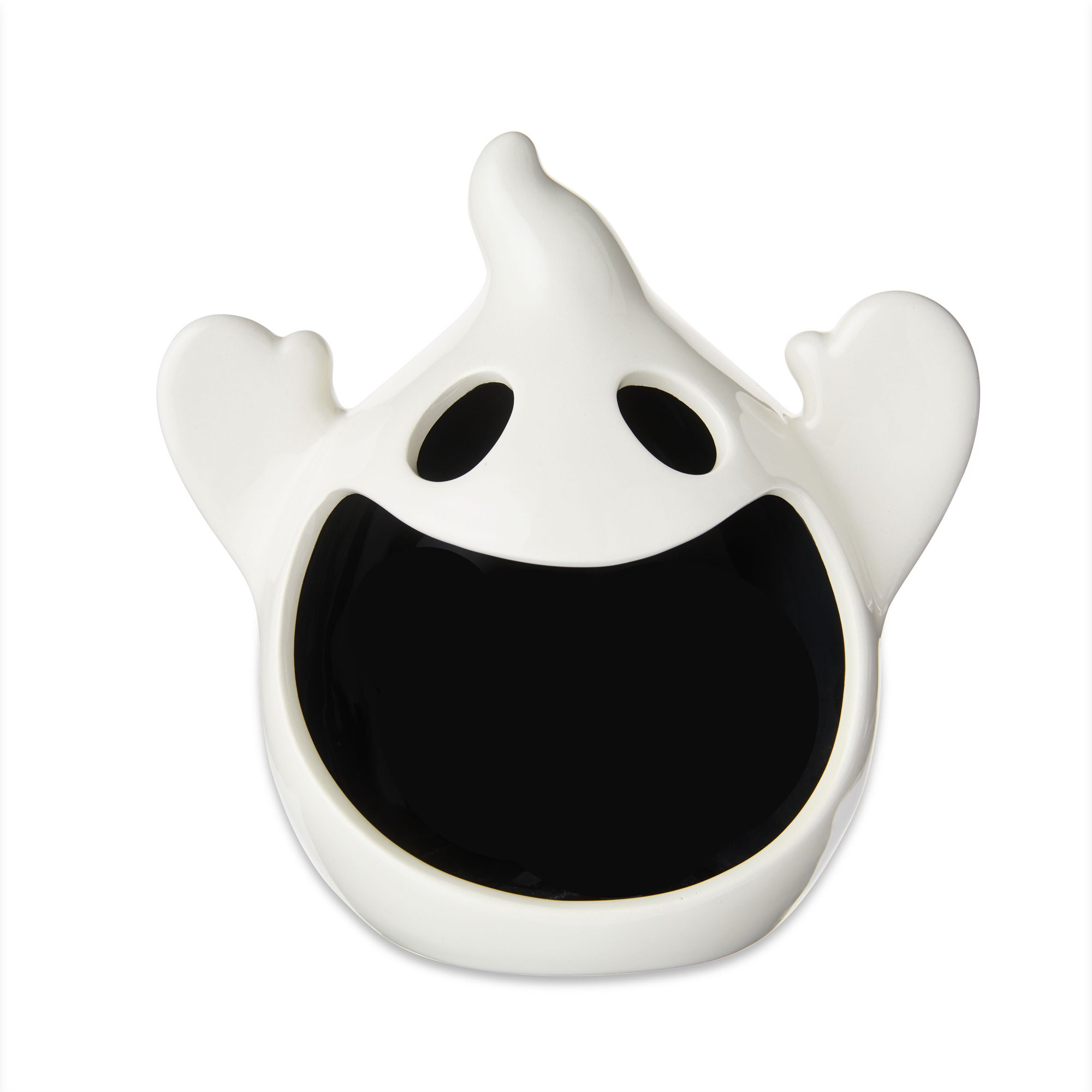 Halloween 2 Pack Ceramic Ghost Candy Bowl Tabletop Decoration, White, 5.75 in, by Way to Celebrat... | Walmart (US)