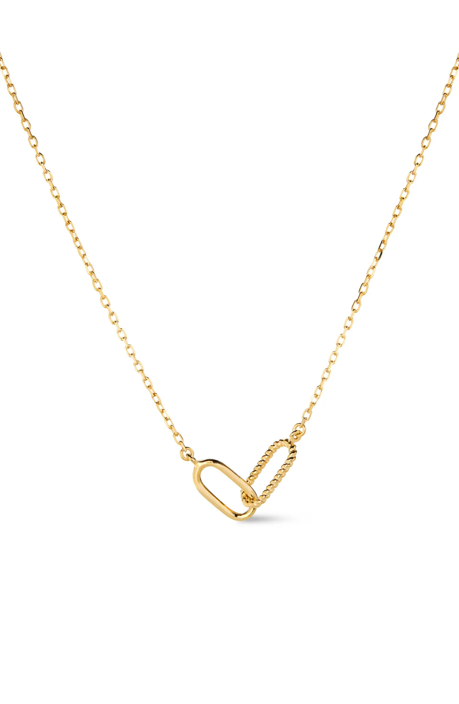 Gold Pendant - Gold Twisted Link Necklace | Nordstrom