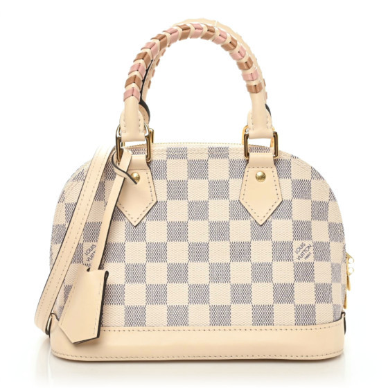 LOUIS VUITTON Damier Azur Braided Alma BB | FASHIONPHILE (US)