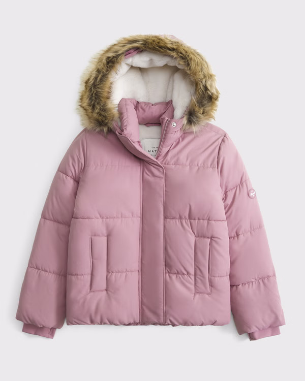 girls a&f ultra puffer | girls coats & jackets | Abercrombie.com | Abercrombie & Fitch (US)