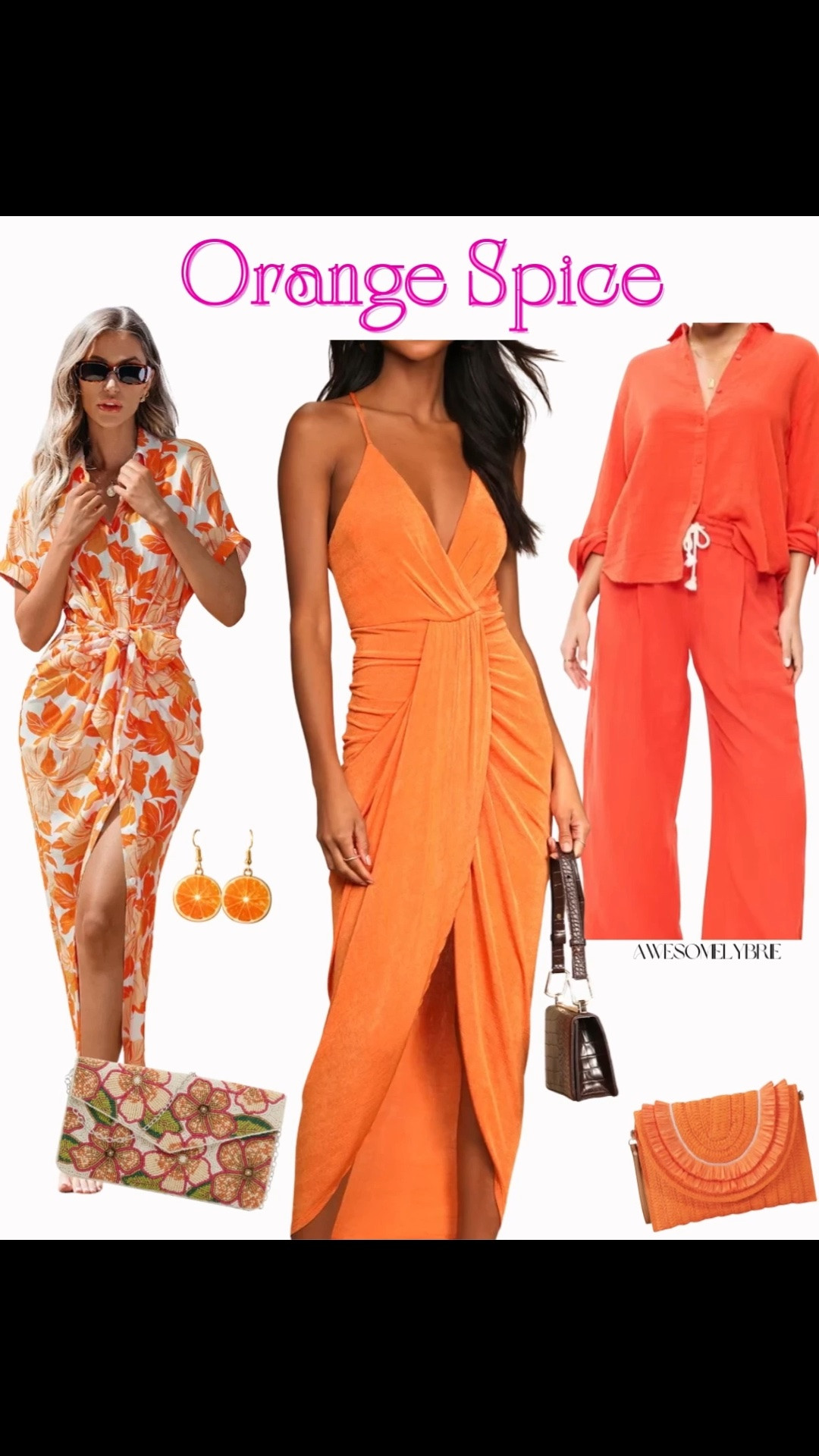 Spice up your month and your closet with a little orange crush. From dresses to lounge sets orange is one of the most fun colors to wear this summer. You should try it.

#Dresses #CountryConcert  #WeddingGuest ￼

#LTKvlog #LTKootd #LTKSeasonal