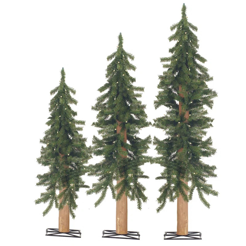 Alpine 4' Lighted Faux Cedar Christmas Tree | Wayfair North America