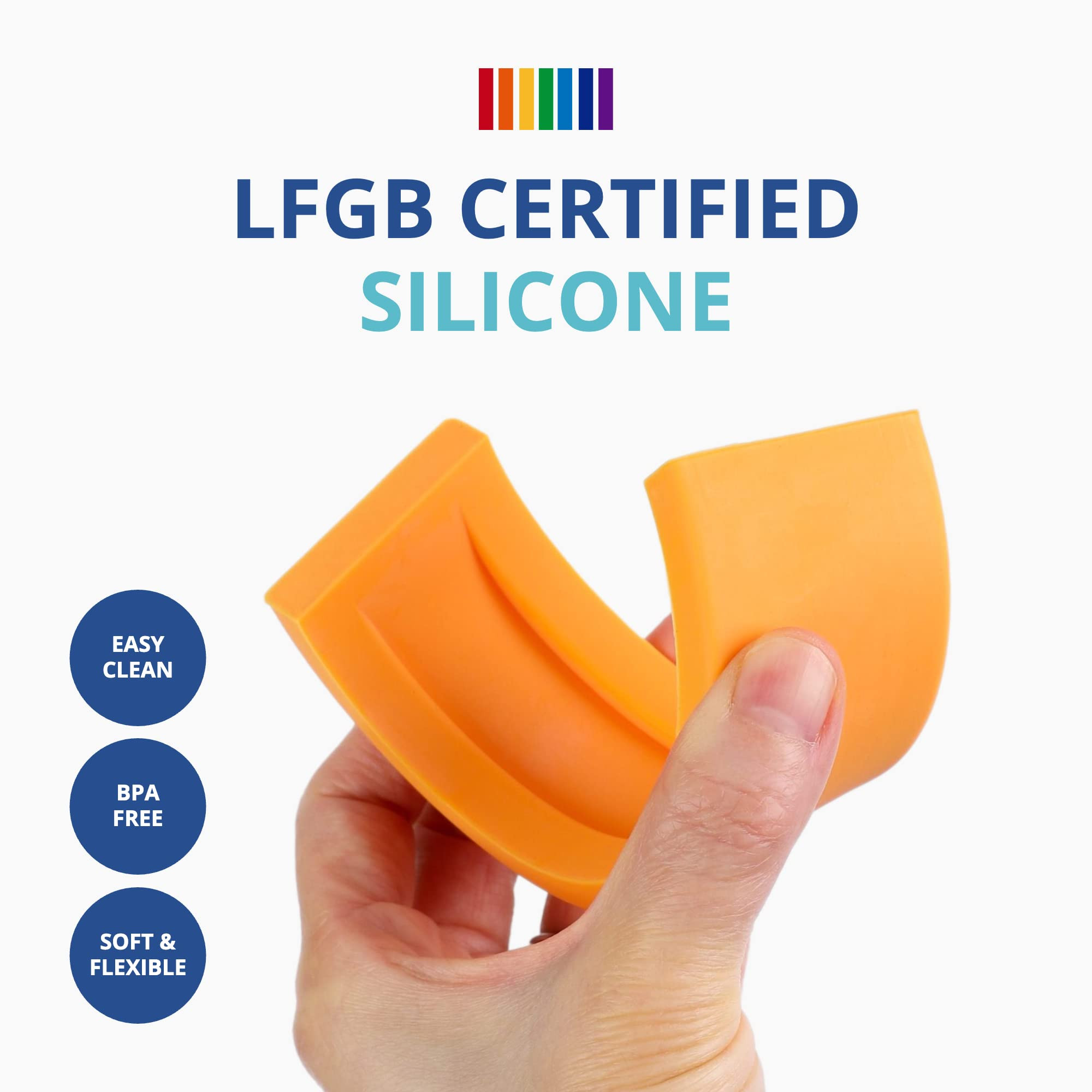 BLUE GINKGO Silicone Stacker - Montessori Rainbow Nesting Puzzle | Kids and Toddler Stacking Toy ... | Amazon (US)