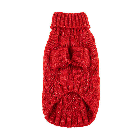 Hip Doggie Angora Cable Knit Dog Sweater | PetSmart