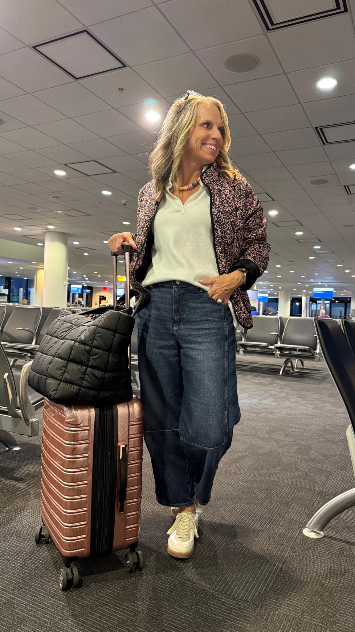 Travel look of the day. Use COAST25 on necklace 

#LTKStyleTip #LTKFindsUnder100 #LTKOver40