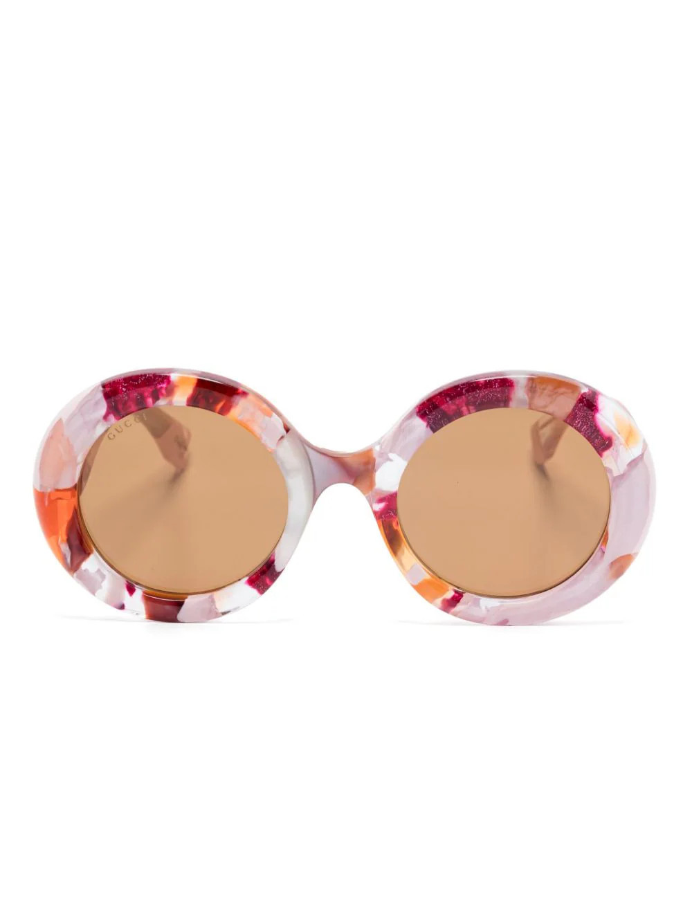 Gucci Eyewear round-frame sunglasses - Pink | Farfetch Global