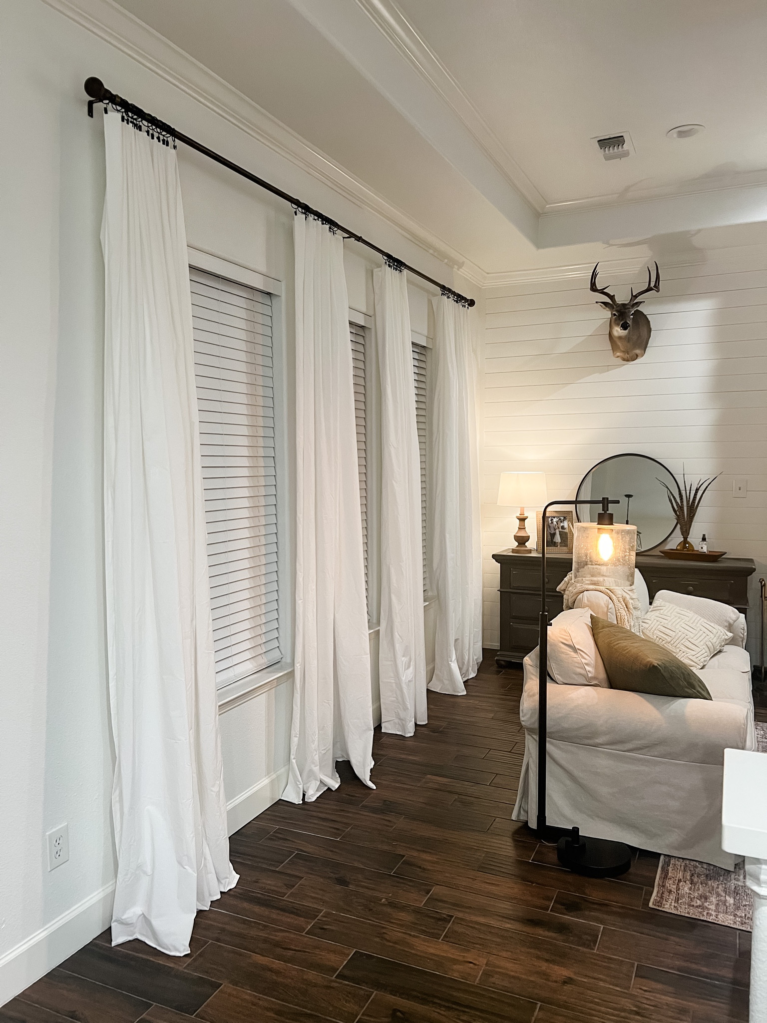 DIY curtains: flat sheets & clips

I used king size flat sheets for my higher ceilings & clipped on the rod. Toss in the dryer to get rid of wrinkles. A more affordable option for curtains! 

#LTKstyletip #LTKhome #LTKfindsunder50