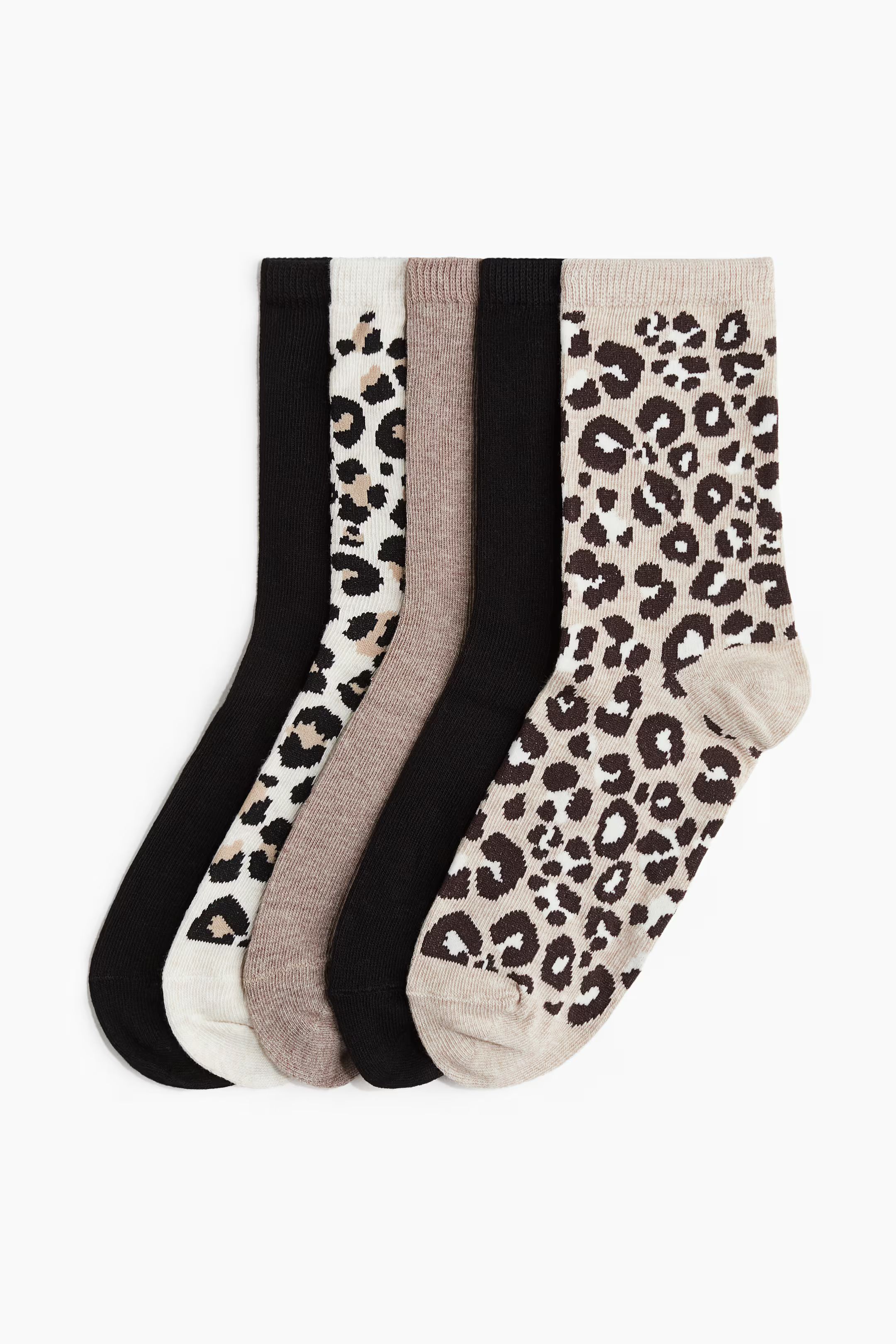 5-pack rib-knit socks | H&M (UK, MY, IN, SG, PH, TW, HK)