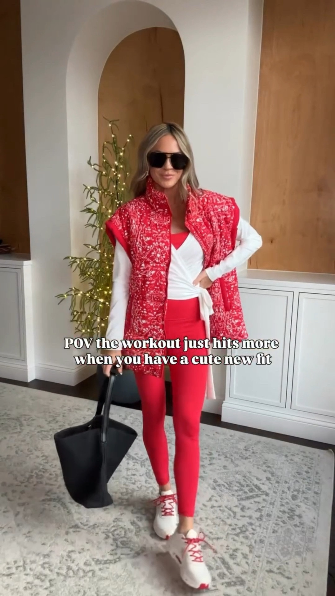 

New year, new workout set - love the red but comes in other colors! High waisted leggings with coordinating workout tank and the cutest wrap top. Add a cute oversized puffer to complete the look for an elevated casual mom on the go outfit

#momoutfits #casualoutfitinspo

#LTKfitnessgoals #LTKActive #LTKOver40