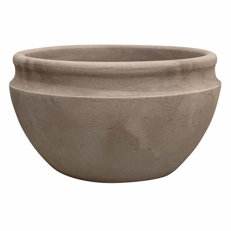 Japi Macchiato Antique Low Outdoor Planter, Medium | At Home