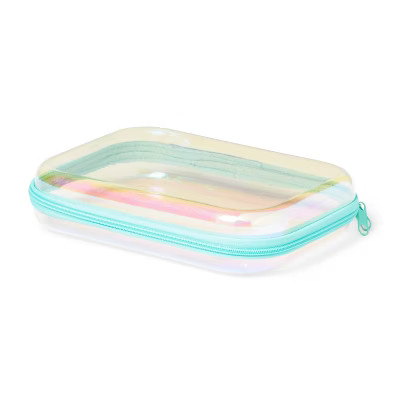 Hard Sided Zipper Pencil Case Iridescent - up&up™ | Target
