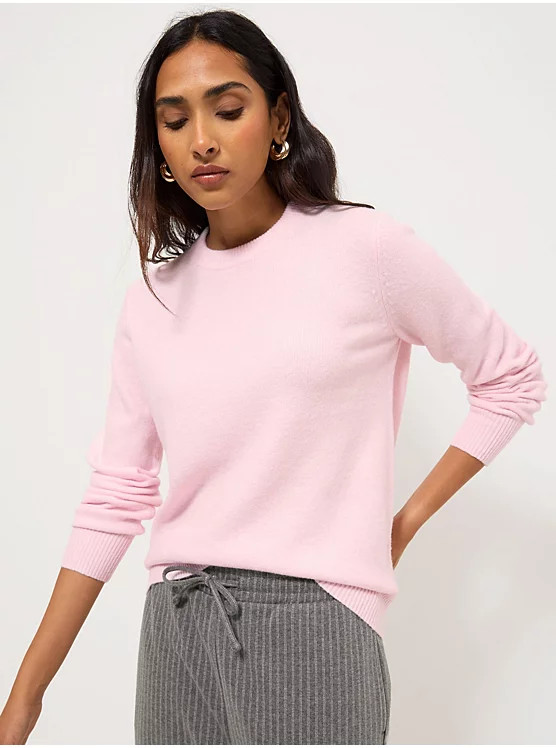 Pink Crew Neck Knitted Jumper | George