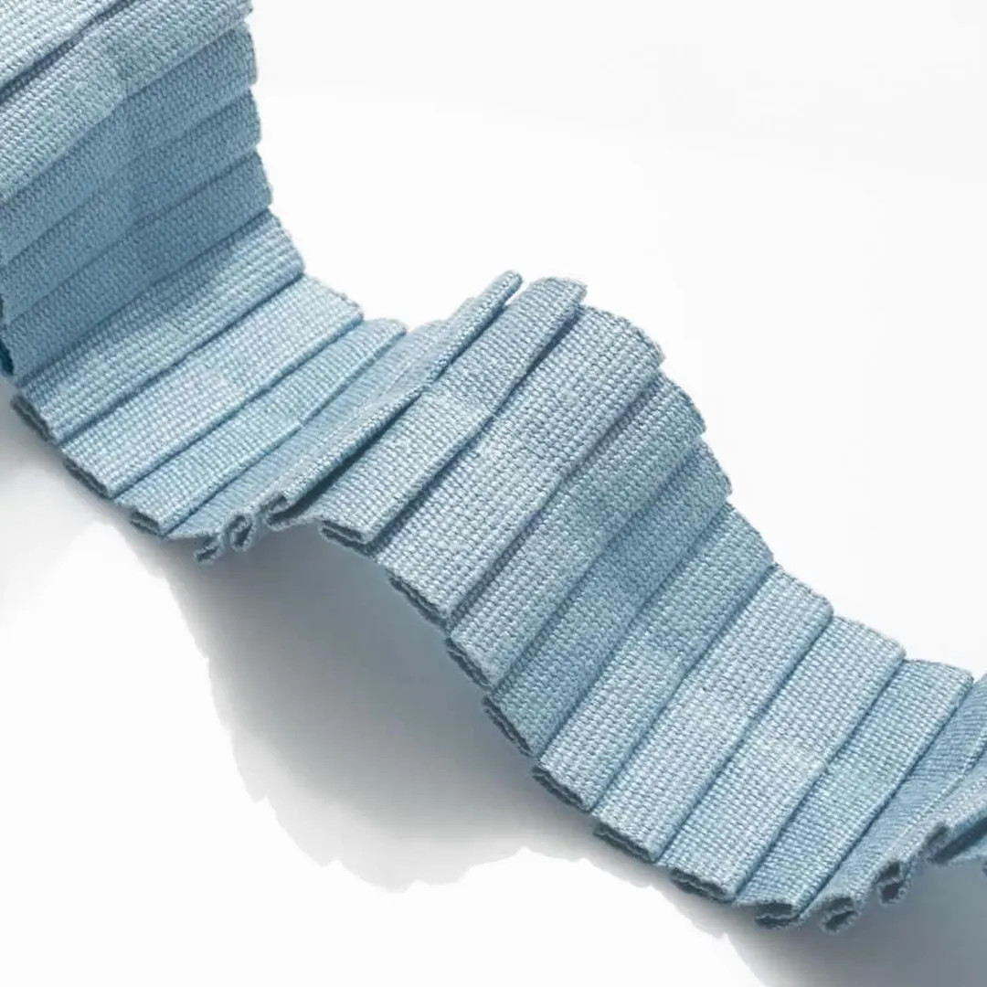 1.75" Maisie Wedgewood Blue Pleated Linen Tape Trim - Etsy | Etsy (Global)