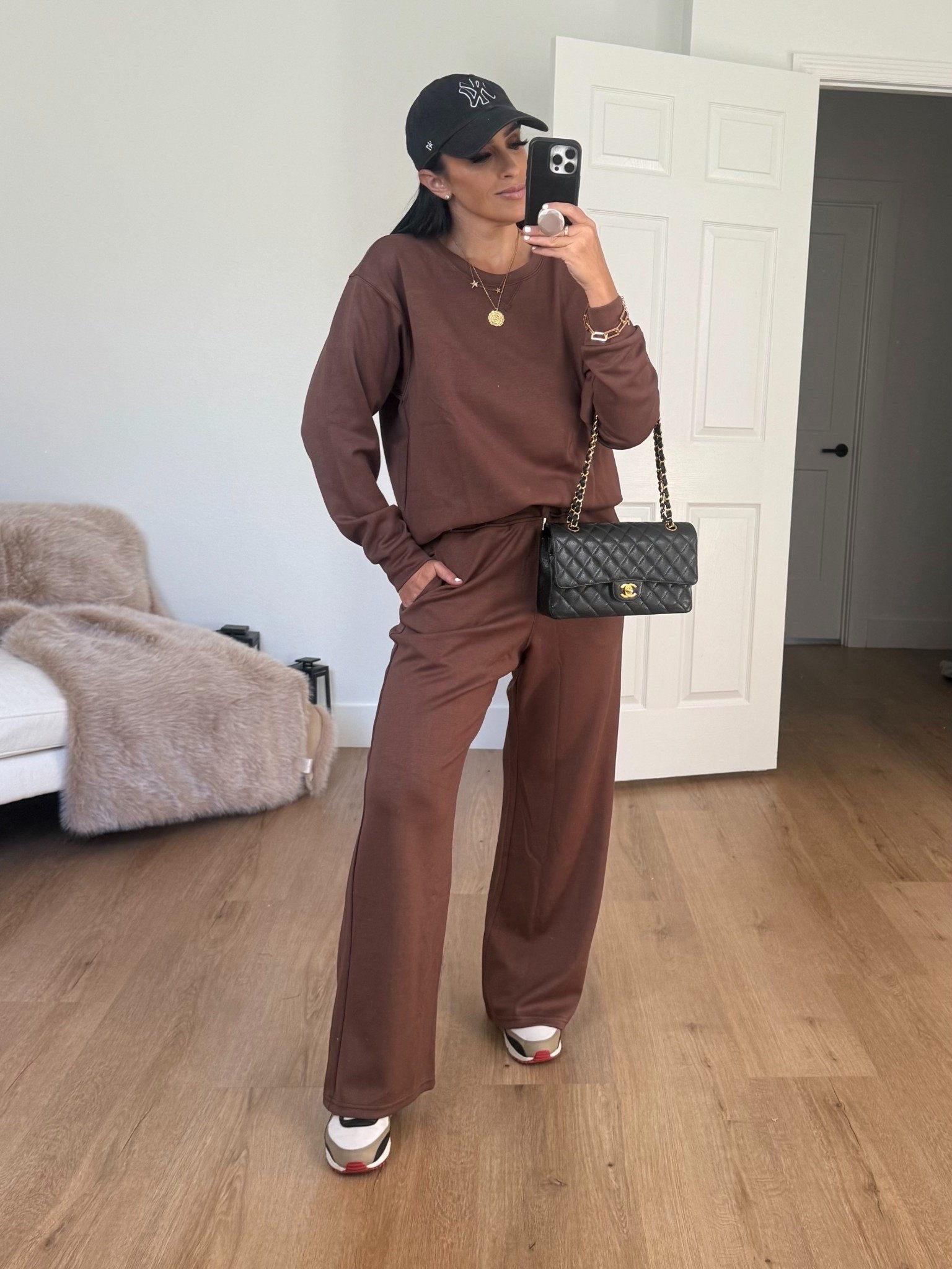 Feels like Spanx two piece set wearing size medium. 