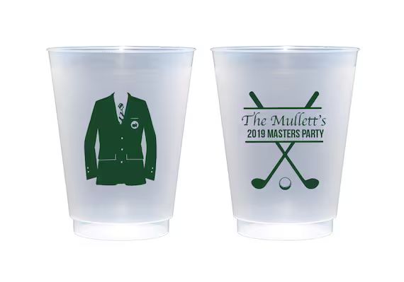 Masters cups Golf party cups Golf themed party Golf | Etsy | Etsy (US)
