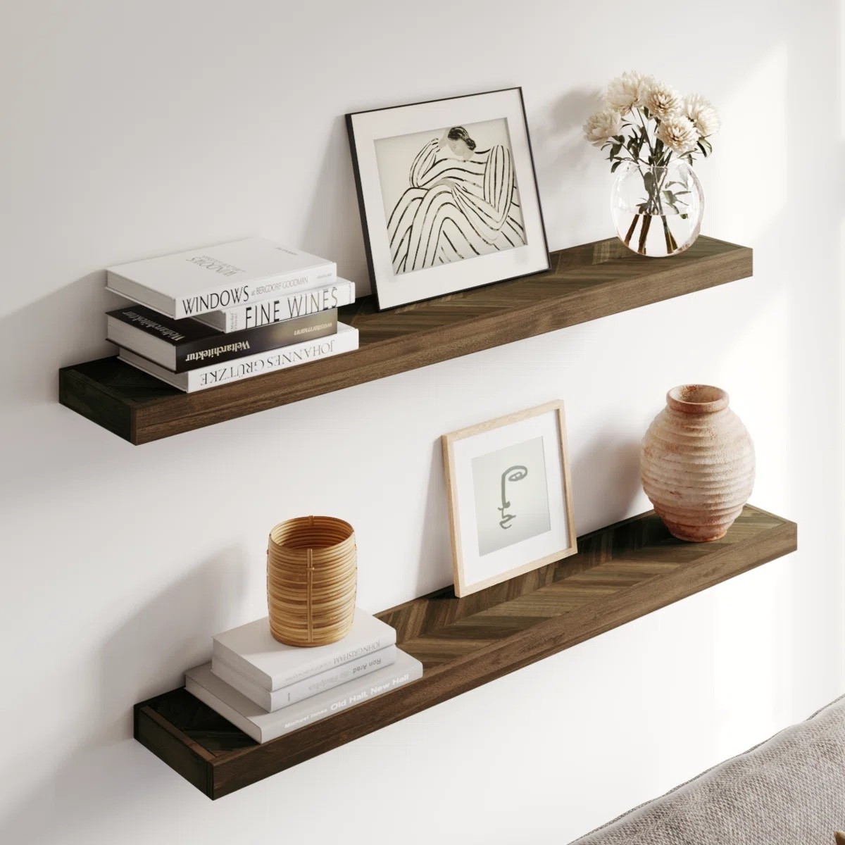 Simple, elegant, and functional 🤍
These floating wood shelves from Wayfair are the perfect way to display art, books, or your favorite ceramics. I’m also tagging similar and more affordable styles so you can recreate this look in your own home ✨

#WayfairFinds #FloatingShelves #LTKHome #ModernDecor #WallShelfInspo #MinimalistHome #ScandiStyle #WoodAccent #HomeStyling #InteriorDesign
