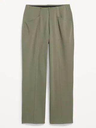 Extra High-Waisted Stevie Straight Ankle Pants | Old Navy (US)