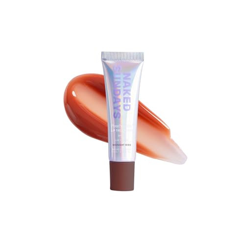 Naked Sundays SPF 50 Tinted Lip Treatment with Sun Protection — Hydrating Lip Balm with Peptides, Polyglutamic Acid & High-Gloss Finish, Broad Spectrum UVA/UVB, Vegan, Non-Sticky -15ml (Midnight Kiss) | Amazon (US)