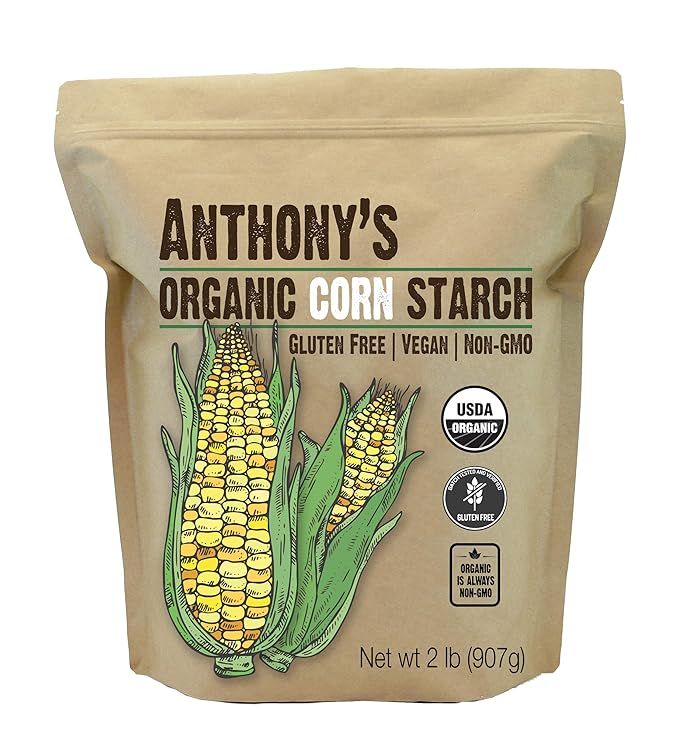 Anthony's Organic Corn Starch, 2 lb, Gluten Free, Vegan & Non GMO | Amazon (US)