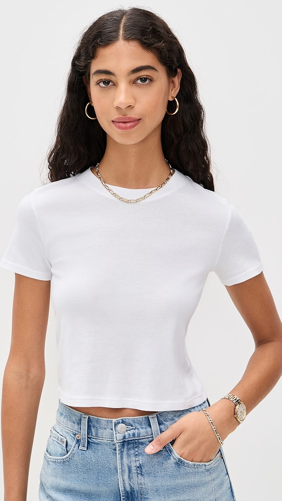 Enza Costa Essential Perfect Cropped Tee | Shopbop | Shopbop