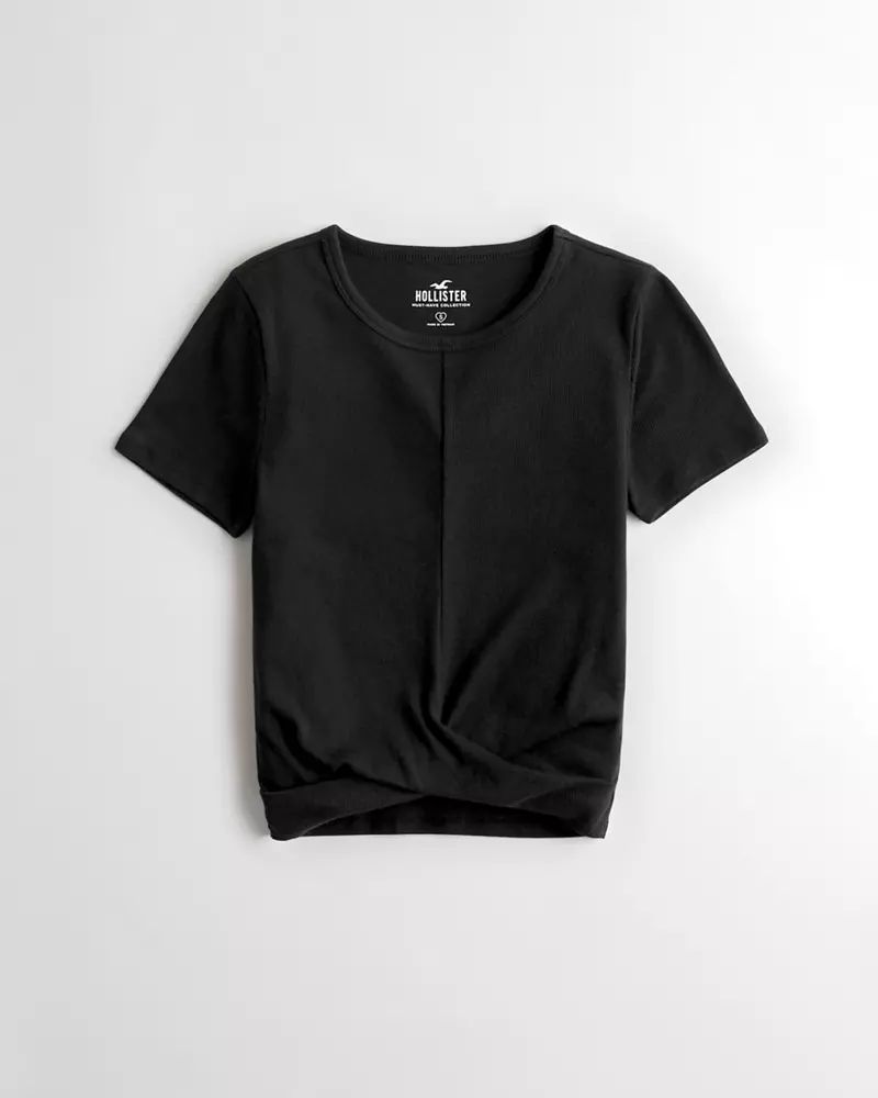 Must-Have Twist-Front T-Shirt | Hollister (US)