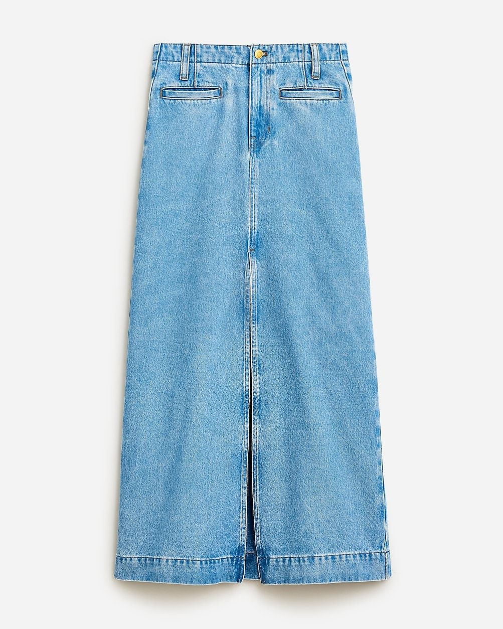 Denim maxi skirt in medium indigo wash | J.Crew US