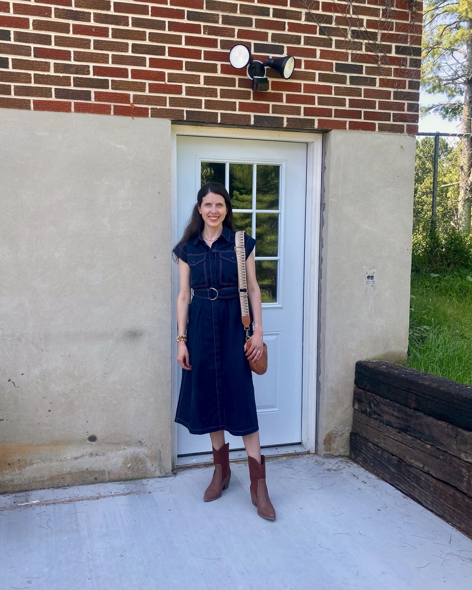 Denim dress with western boots 

#LTKSeasonal #LTKFindsUnder100 #LTKFindsUnder50