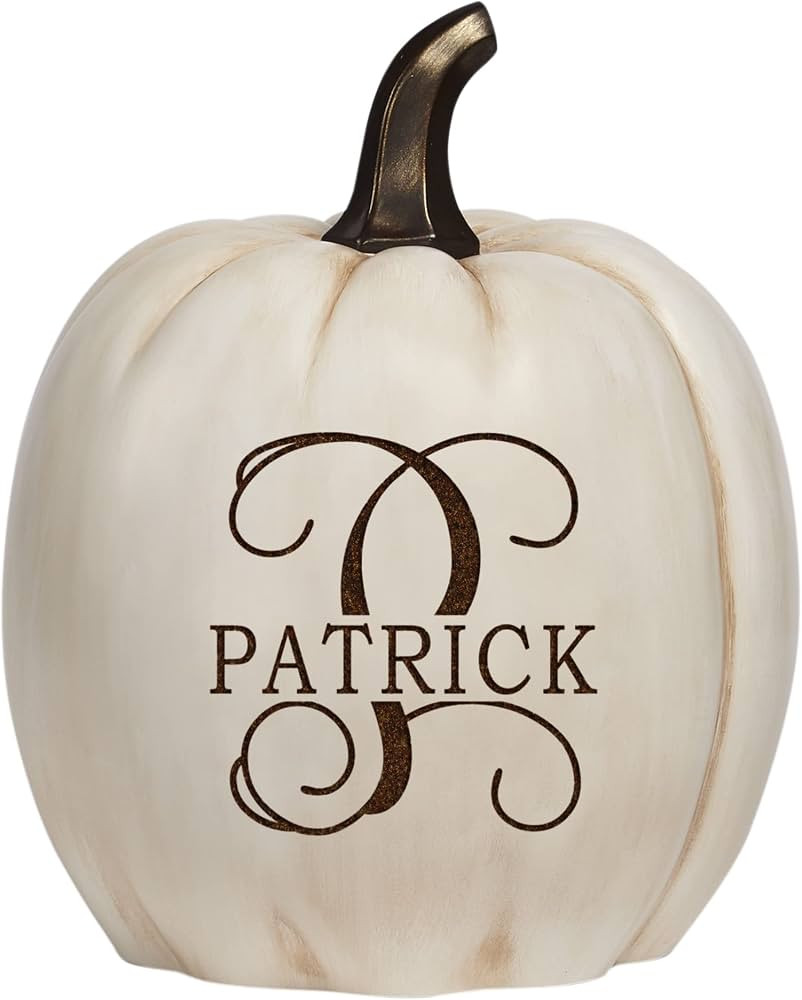 Let's Make Memories Personalized Light Up Pumpkin Decor Outdoor - Your Name & Initial on a Custom... | Amazon (US)